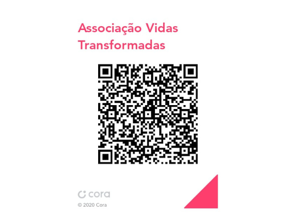 QRCode de doação da associação Vidas Transformadas